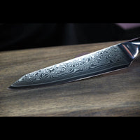 SKeld® Damast Allzweckmesser V2 Black Serie mit VG10 Kernstahl und 67 Lagen Damast