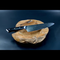 SKeld® Damast Kochmesser Black Serie – hochwertiges Kochmesser aus Damaststahl für präzises Schneiden